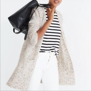 Madewell Cream Speckled Cardigan